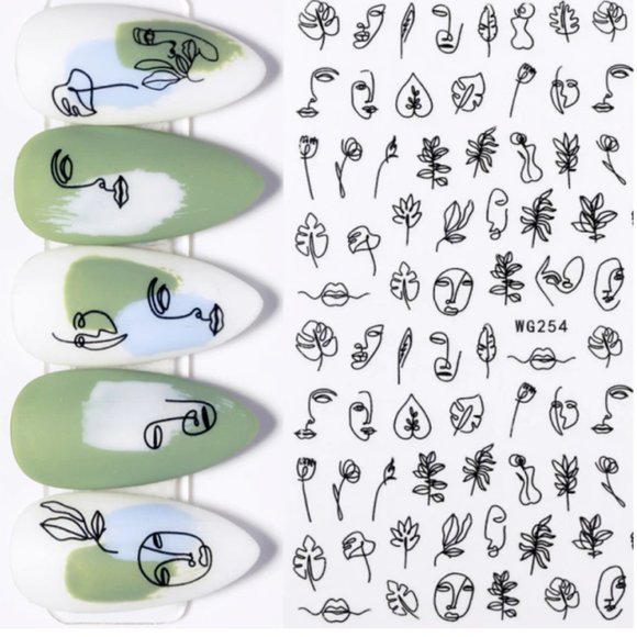 🎄5/$15🎄 Pop Finger Nail Stickers - Picture 1 of 1